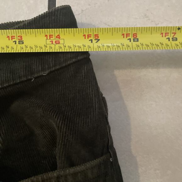 St. Johns Bay Stretch Bootcut Corduroy Pants Womens 12 Dark Green - Picture 3 of 5